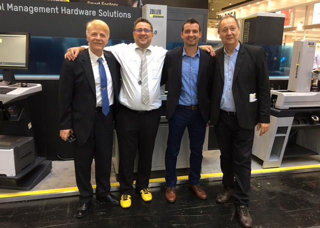 Equipo de AMS, Zoller y Colven en EMO Hannover